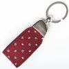Keyfob In Silk And Leather
