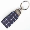 Keyfob In Silk And Leather