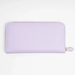 Large Liliac Hammered Leather Wallet