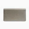 Lead Grey Big Wallet In Soft Leather