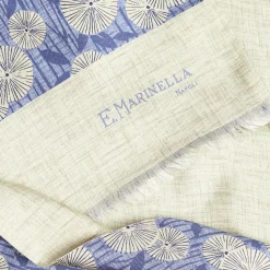 Light Blue And Beige Double Silk Scarf
