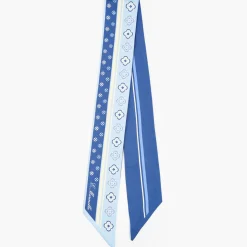 Light Blue And Blue Silk Twilly