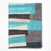 Light Blue And Grey Wool Stole
