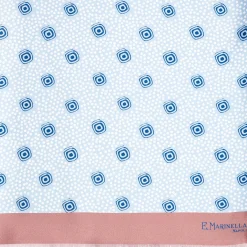 Light Blue And Pink Double Silk Scarf