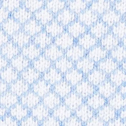 Light Blue And White Cashmere Neck Warmer