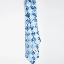 Light Blue Archivio Collection Silk Tie 1982-03