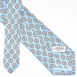 Light Blue Archivio Collection Silk Tie 1933-03