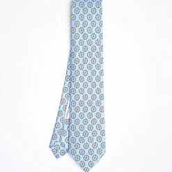 Light Blue Archivio Collection Silk Tie 1933-03