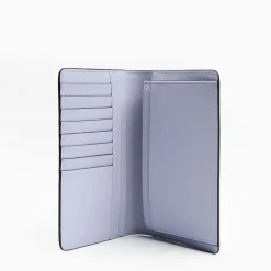 Light Blue Big Wallet In Soft Leather
