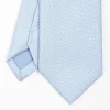 Light Blue Ceremonial Jacquard Silk Tie