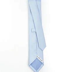Light Blue Ceremonial Jacquard Silk Tie