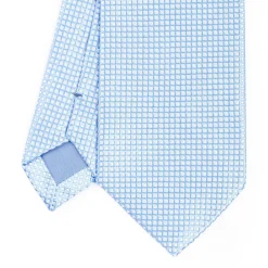 Light Blue Ceremonial Jacquard Silk Tie
