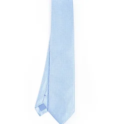 Light Blue Ceremonial Jacquard Silk Tie