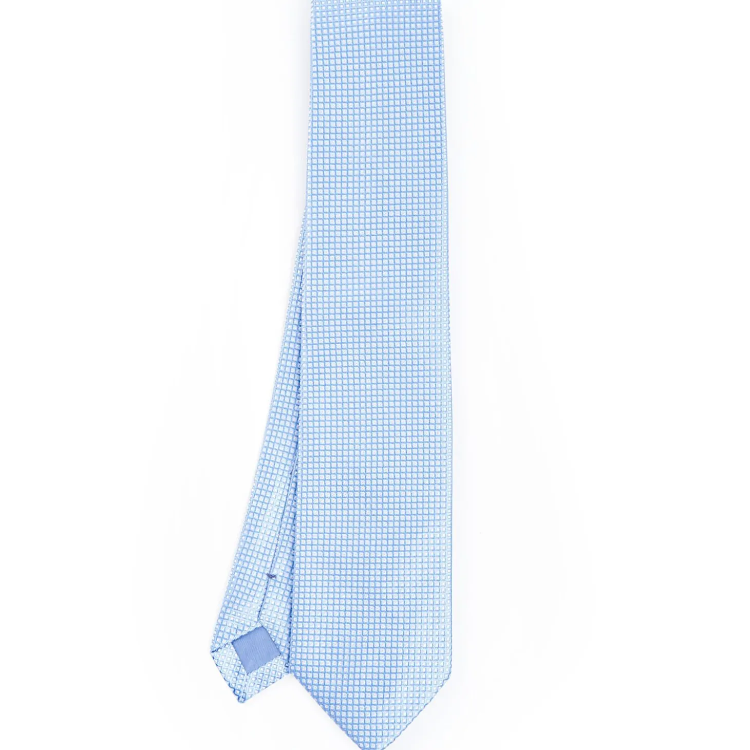 Light Blue Ceremonial Jacquard Silk Tie