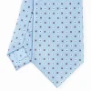 Light Blue Sartorial Classic Tie - Small Flower Pattern