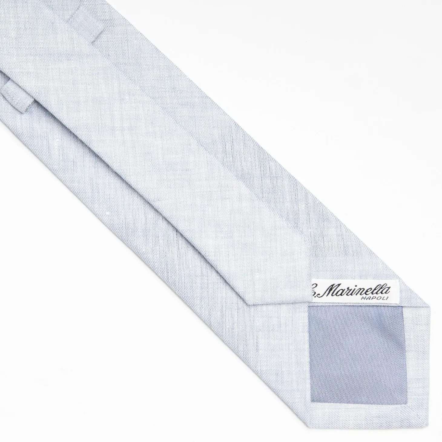 Light Blue Sartorial Linen Tie Solid Color