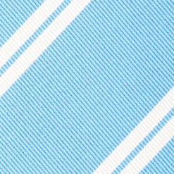 Light Blue Sartorial Striped Silk Tie