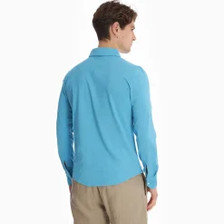 Light Blue Shirt In Jersey