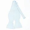 Light Blue Silk Bowtie To Self-Tie Solid Color