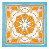 Light Blue Silk Scarf 90 - Santa Chiara Cloister