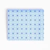 Light Blue Small Wallet In Silk And Leather