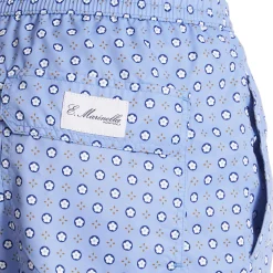 Light Blue Swim Shorts- Large Patterns