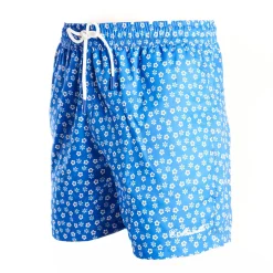 Light Blue Swim Shorts- Large Patterns