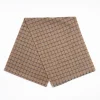 Light Brown Cashmere Small-Check Scarf