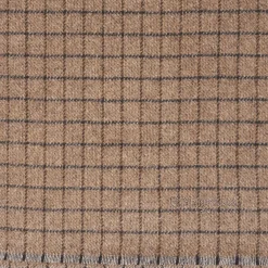 Light Brown Cashmere Small-Check Scarf