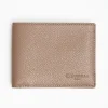 Light Brown Hammered Leather Horizontal Wallet
