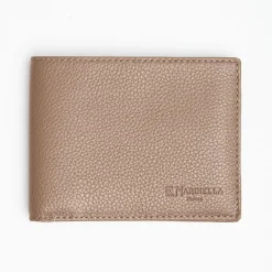 Light Brown Hammered Leather Horizontal Wallet