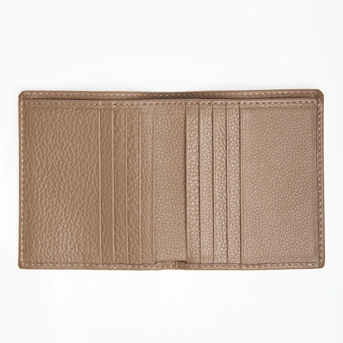 Light Brown Hammered Leather Small Wallet