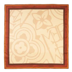 Light Brown Silk Scarf 90 - Archivio Ispiration 1961