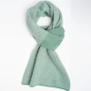 Light Green And Beige Cashmere Neck Warmer