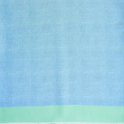 Light Green And Blue Double Silk Scarf