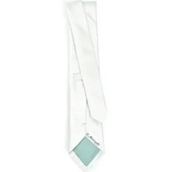 Light Green Cerimonial Silk Satin Tie Small Polka Dot Pattern