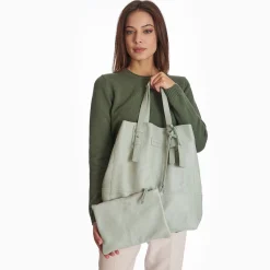 Light Green Deconstructed Bag