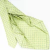 Light Green 9 Fold Sartorial Silk Tie Small Flower Pattern