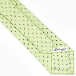 Light Green Sartorial Classic Silk Tie - Small Flower Designs