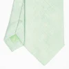 Light Green Sartorial Linen Tie Solid Color