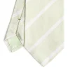 Light Green Sartorial Striped Silk Tie