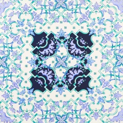 Light Green Silk Scarf 90 - Mediterranean Vibes