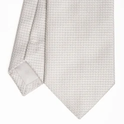 Light Grey Ceremonial Jacquard Silk Tie