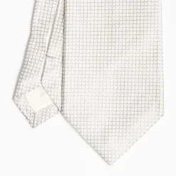 Light Grey Ceremonial Jacquard Silk Tie