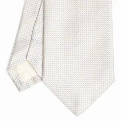 Light Grey Ceremonial Jacquard Silk Tie