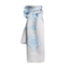 Light Grey Cotton And Linen Scarf