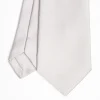 Light Grey Sartorial Jacquard Silk Tie - Solid Colours