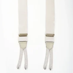 Light Grey Satin Silk Braces