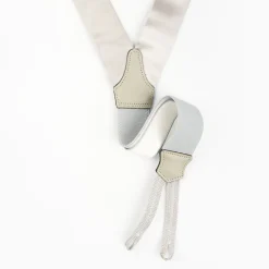 Light Grey Satin Silk Braces