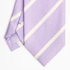 Lilac Sartorial Striped Silk Tie